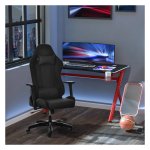 Gamingstoel - GameMasters - Schommel- en ligfunctie - Ergonomisch - Zwart