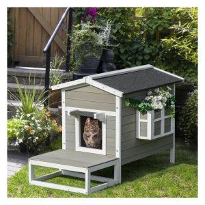 Terrashuis - Huismerk - Met balkon - Voor katten
