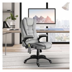 Ergonomische bureaustoel - ErgoSeat - verstelbare armleuningen - ademende meshrugleuning - grijs