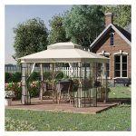 Tuinpaviljoen - Party Pavilion - Ademend Dubbel Dak - Muggennet - Zwart