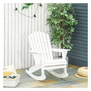 Schommelstoel - Zaza Home - Voor tuin - Balkon - Wit