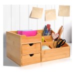 Bureauopberger - OrganizerPro - 2 laden - Houtgroen