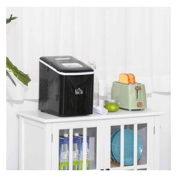 Ijsblokjesmachine – FreshIce - LED-display – zelfreinigend - zwart