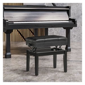 Piano Bank – LuxeSound – Verstelbaar – Zwart
