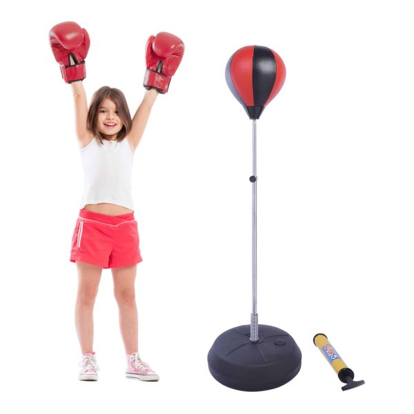Boksbal - PowerFit - Verstelbare Hoogte - Rood
