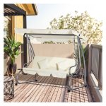 Schommelstoel - Hollywood - Verstelbaar - Beige