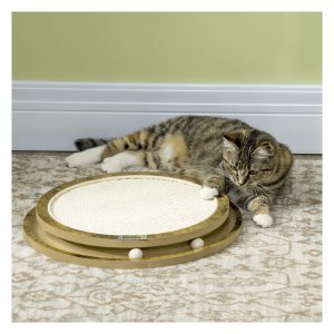 Krabplank – LuxeKatten - Karton & sisal - Bruin & crèmewit