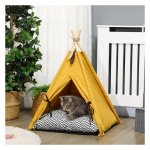 Huisdierentent - ComfortPaws - Comfortabel - Anti-slip - Geel
