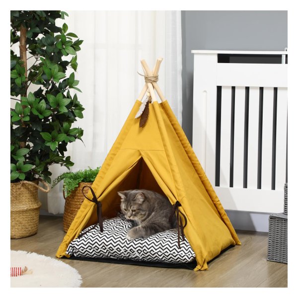 Huisdierentent - ComfortPaws - Comfortabel - Anti-slip - Geel