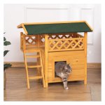 Kattenhuis - Firwood - Geïsoleerd – Weerbestendig - Grijs