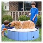 Honden zwembad met peddels - Trendy design - Houtskoolzwart