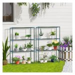 Plantenstandaard - 4 etages - Staal - Groen