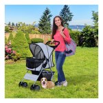 Hondenbuggy – AutoBuggy - 3-in-1 functionaliteit – zilver