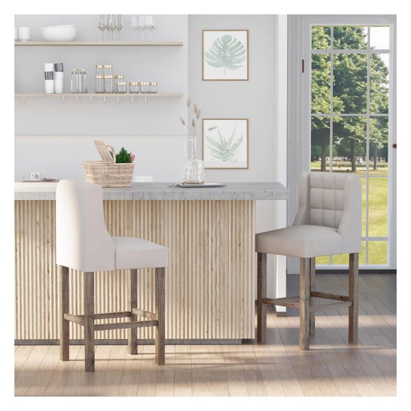 Keukenkrukken - TrendyHome - Lage Rugleuning - Beige