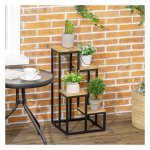 Plantenstandaard – Zaza Home - Multifunctioneel - Natuurlijk hout
