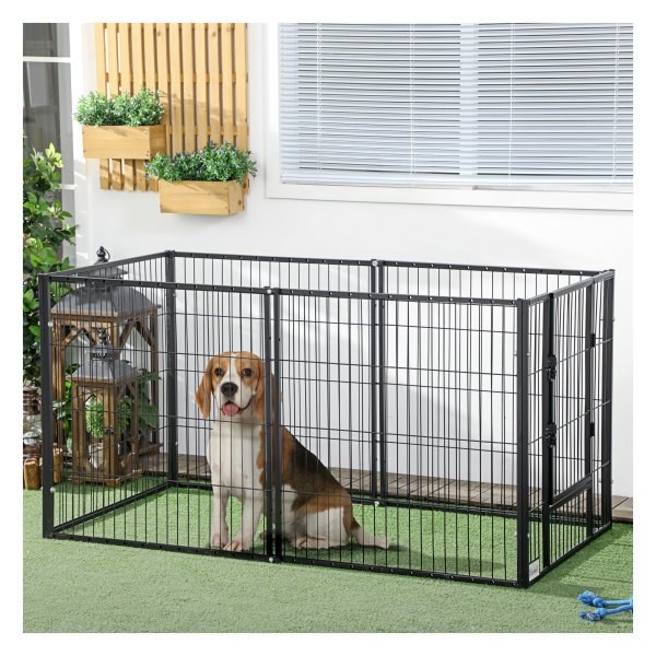 Puppyren – SterkHuis - Vrijstaand - Veilig - Zwart