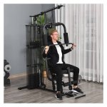 Multigym - Sportyfit - Lat Pulldown - Leg Curl - Zwart