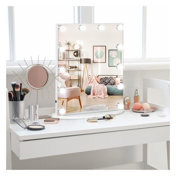 Make-upstation - Zaza Home - Hollywood Mirror verlichting - USB - Wit