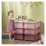 Opbergkast - Kinderparadijs - Speelgoedorganizer - Roze