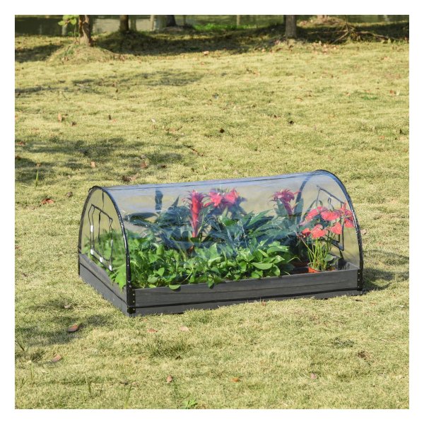 Kweekkas - Tomatentoren - Transparant pvc - Staal - Groen