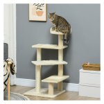 Klimpaal - HappyPets - Sisalscratcher - Klimboom - Beige