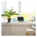 Kunstplant, kunstplant, kunstpalm inclusief pot, huisplant voor woonkamer, slaapkamer, 50 cm, groen