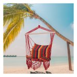Hangstoel - Zwevend frame - Weerbestendige bekleding - Blauw