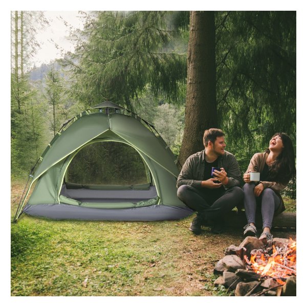 Kampeertent - Outdoor Adventure - Waterdicht & Snel opzetten - Groen