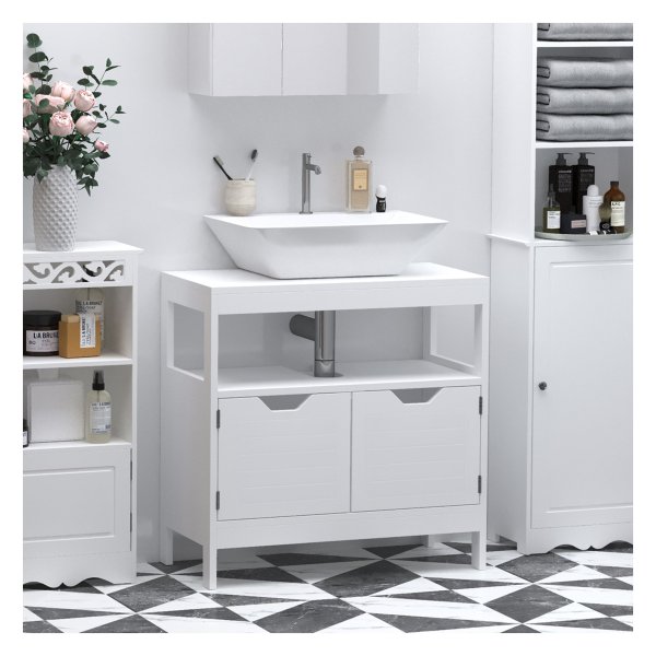 Badkamerkast - LuxeDesign - Dubbele deur - Wit