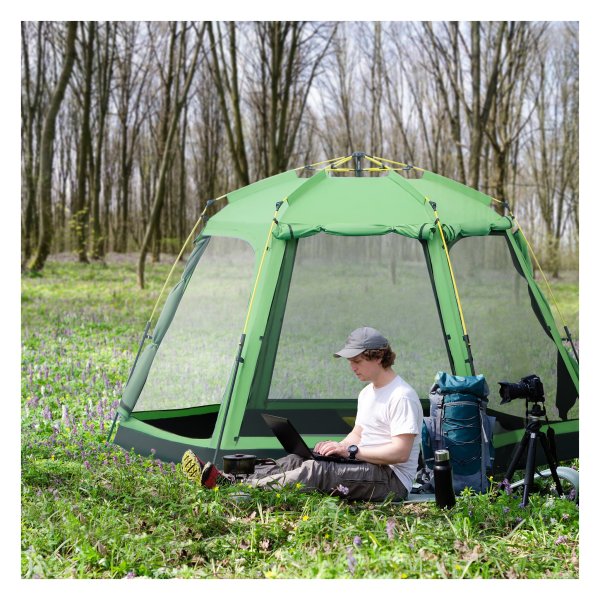 Familietent - Dome Tent - Waterbestendig - Ruim - Groen