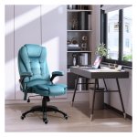 Ergonomische Gamingstoel - Massagefunctie - Hoogte verstelbaar - Blauw