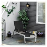 Tuinstoel - Relax Outdoor - Verstelbaar - Aluminium - Zwart
