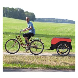 Fietsaanhanger - Transporter - Cargo - Rood-Zwart