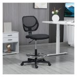 Werkstoel - ErgoComfort - Draaifunctie - Hoogteverstelbaar - Zwart