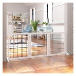Hondenhekje - Veilige barrière - Trapdecoratie - Wit