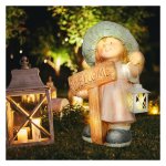 Beeldentuin - Tuinbeelden - LED-verlichting - Meisje met lantaarn