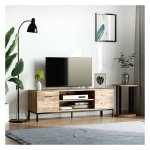 Televisiekast - Moderna - Kabelmanagement - Ruimtebesparend - Zwart