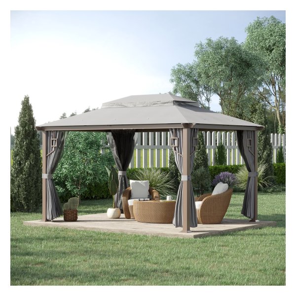 Tuinpaviljoen - Partyproof - Muskietenvrij - Grijs
