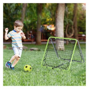 Rebounder - Sportline - Omkeerbaar wandnet - Verstelbaar - Groen/Zwart