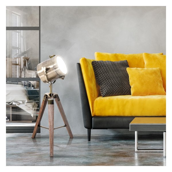 Lampvoet - LuxLight - Staande tafellamp - Roestvrij staal - Zilver