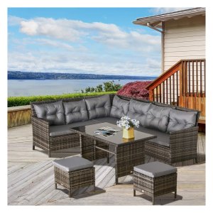 Tuinmeubelset - TrendyGarden - Loungeset - Polyrotan - Grijs