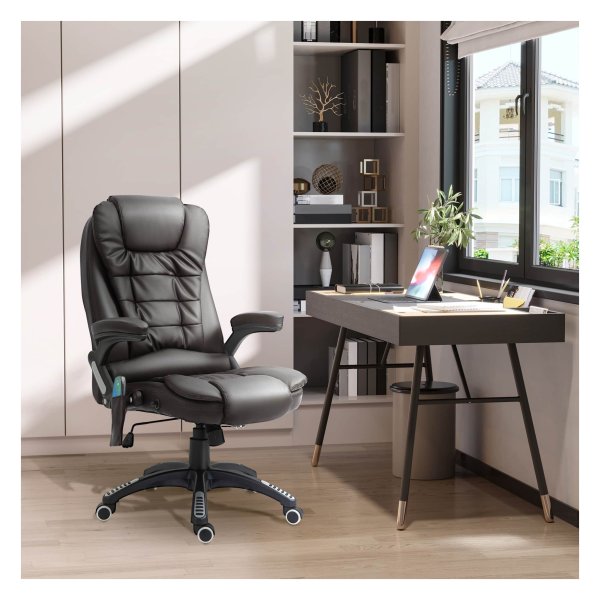 Massagestoel - Ontspanningskoning - Warmtefunctie – Draaibaar - Bruin