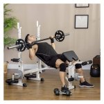 Krachtstation – SportPlus - Halterbank – Beenpers – Zwart/wit