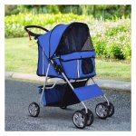 Huisdierenbuggy - Luxe Lifestyler - Wandelwagen en jogger - Blauw