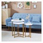 Salontafel - TrendyLiving - Marmeren uitstraling - Modern - Wit