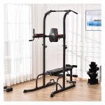 Fitnessapparaat - Zaza Home Vogue Station - Pull-up bar en dipstation - Zwart