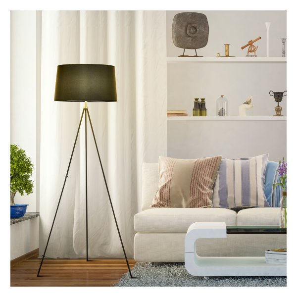 Staande lamp - Luxlight - Statief en leglamp - Scandinavisch - Zwart