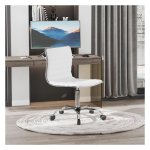 Kappersstoel - SalonPro - Verstelbare hoogte - Rugleuning - Wit