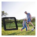 Multifunctioneel opvouwbaar voetbaldoel met reboundmuur - Sporty - Verstelbaar - Multicolor