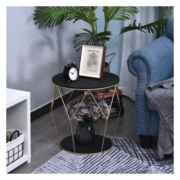 Salontafel - Modern Living - Opbergruimte - Bijzettafel - Zwart